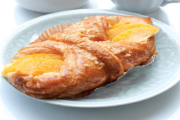 Peach Crème Brulee Danish Pastry