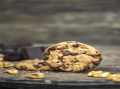 Soft, doughy laced with chocolate chips and chopped walnuts